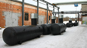 Подземные газгольдеры ЯРОСЛАВЛЬ. Горизонтальный газгольдер
